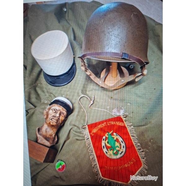 casque para fran�ais et lot de militaria