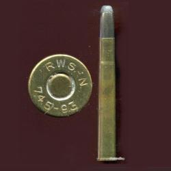 9.3 x 74.5 - Marquage : RWS-N   74.5-9.3  - balle nickel pointe plomb m&eacute;plate