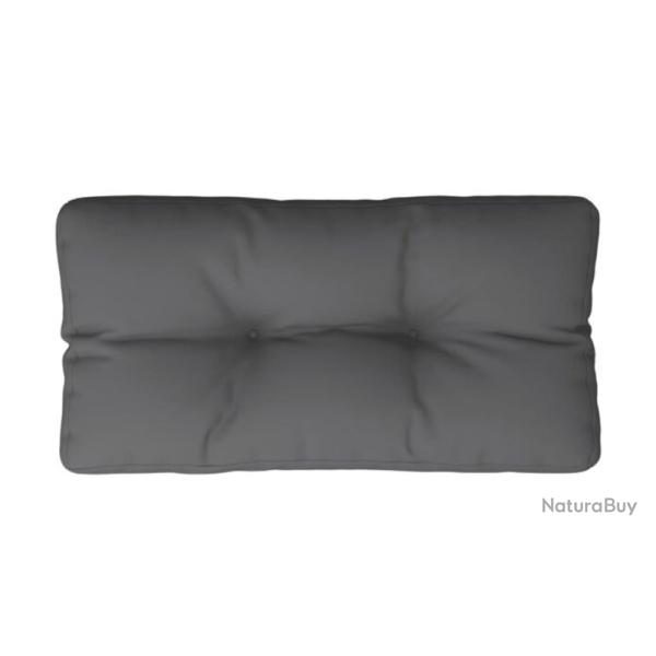 Coussin palette tissu polyester anthracite 70x40x12 cm imperm�able moelleux