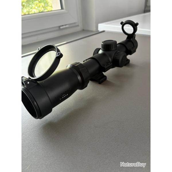Lunettes de battue Solognac 1-4x24