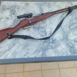 Mosin Nagant sniper de 1944 + accessoires et munitions