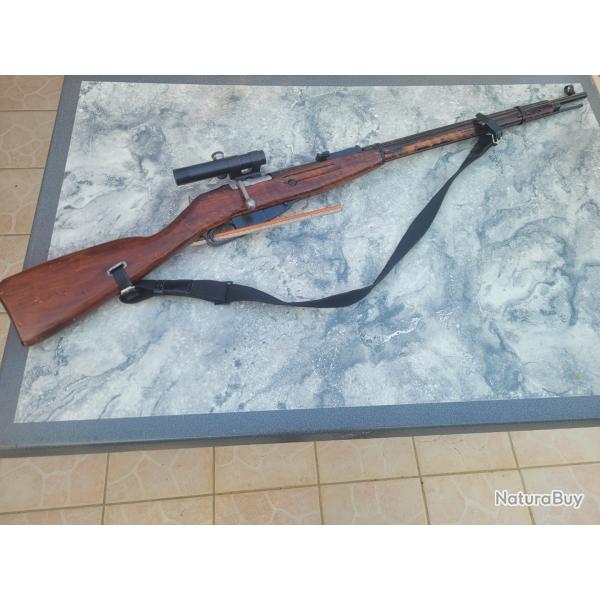 Mosin Nagant sniper de 1944 + accessoires et munitions