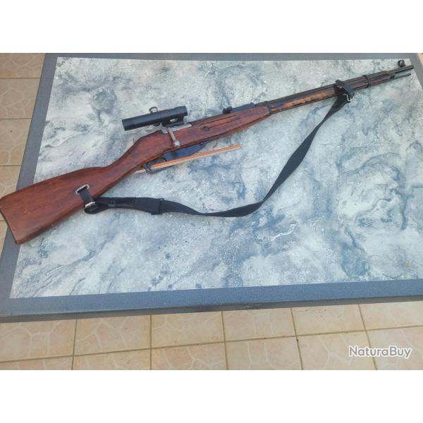 Mosin Nagant sniper de 1944 + accessoires et munitions