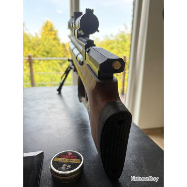 BENJAMIN AKELA PCP 4.5 -19,9j - Lunette 4-12x40 + Bi pied r�glable+ 2x Chargeurs+ 2x single shot crb