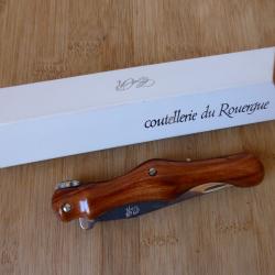 Ancien couteau pliant figuratif COUTELLERIE DU ROUERGUE bo&icirc;te origine Comme NEUF FRANCE