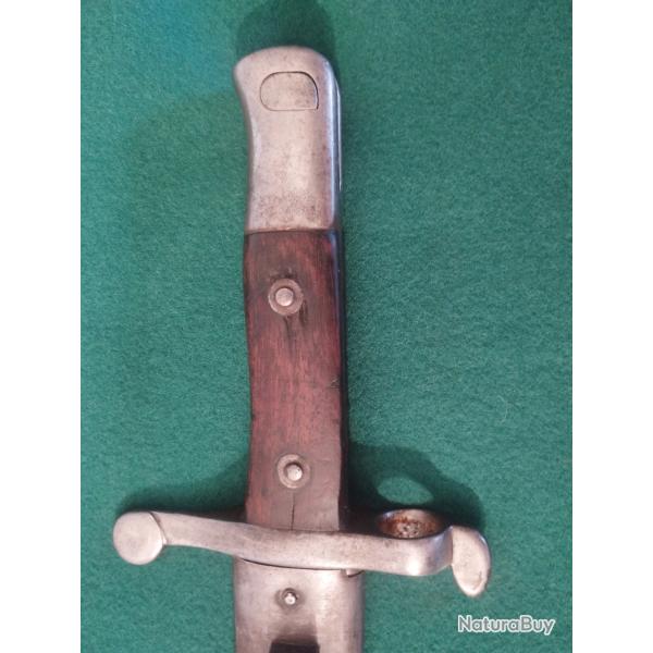 Baionette pour Fusil Kropastchek  Steyr m/1886.Modele type yatagan