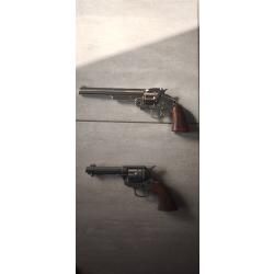 Lot de deux revolvers Schofield et Colt Single Action Army