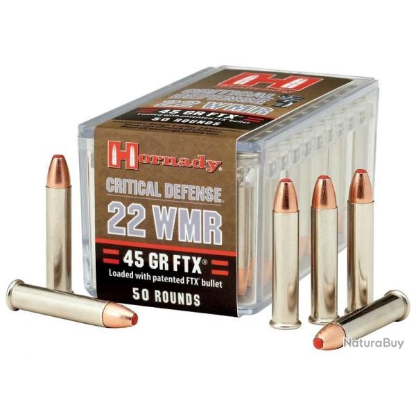 Hornady Critical Defense FTX 22 mag 45 grains (x50)