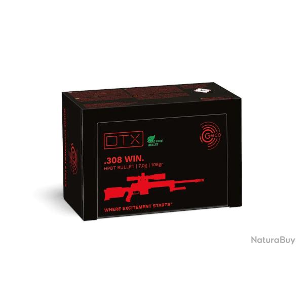 Balles Geco 308 Win DTX 108gr