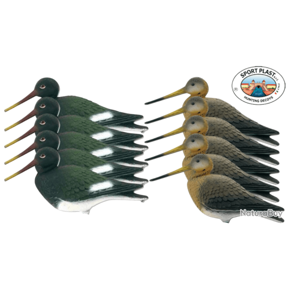 Pack 10 appelants barge et pie de mer SPORTPLAST
