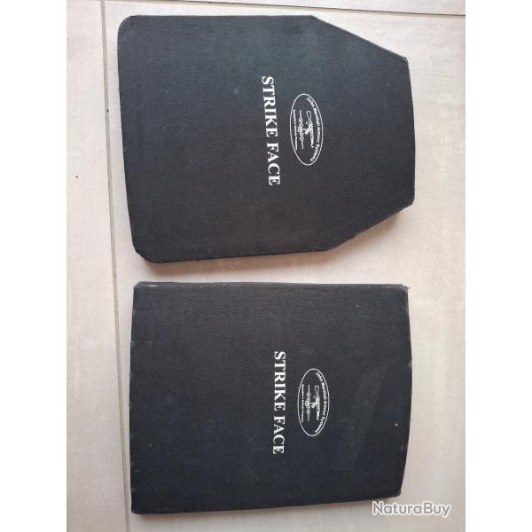 Paire de plaques balistiques rigides John Marshall Armour Systems (2004) - Collection / Militaria