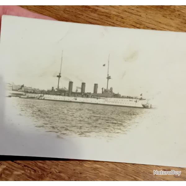 carte postale / photo navire croiseur colonies 19e 14-18 militaria