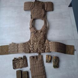 Lot USMC Eagle Industries+ Plaques SAPI + Poches (Gilet CIRAS, Hydratation, Porte-chargeurs)