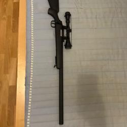 Fusil SNIPER SA-S12 EDGE TYPE VSR10 SPRING + LUNETTE + BIPIED BLACK SPECNA ARMS