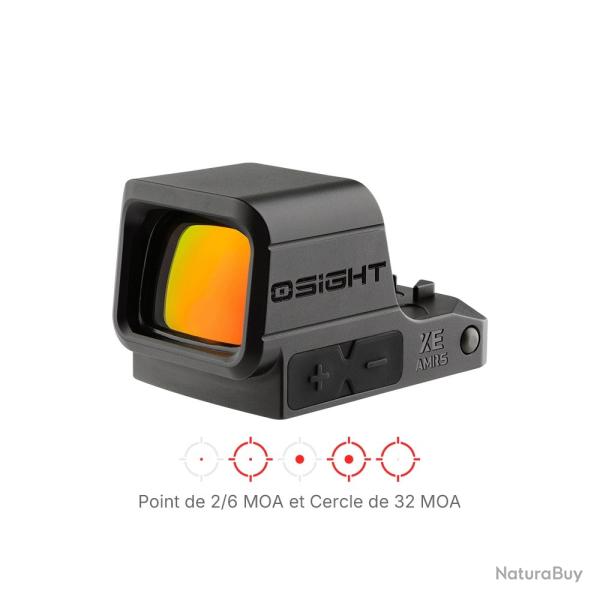 Osight XE AMRS | Viseur Point Rouge Ferm� Empreinte RMR 2/6+32 MOA multi-r�ticules Pile CR1632