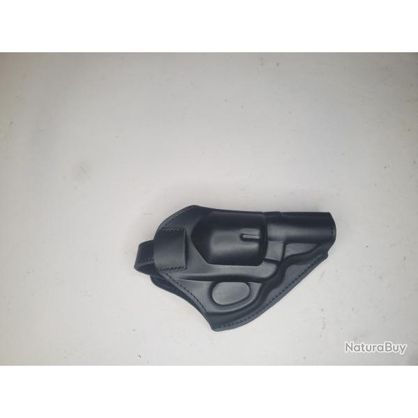 holter cuir revolver 4"