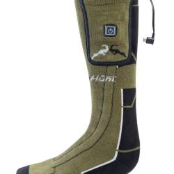 Chaussettes chauffantes Pro Hunt Kaki 4244