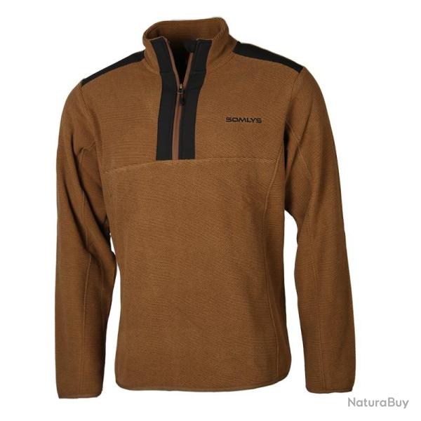 Pull col montant zipp� camel Somlys