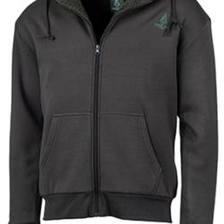 Sweat capuche zipp&eacute; vert Treeland