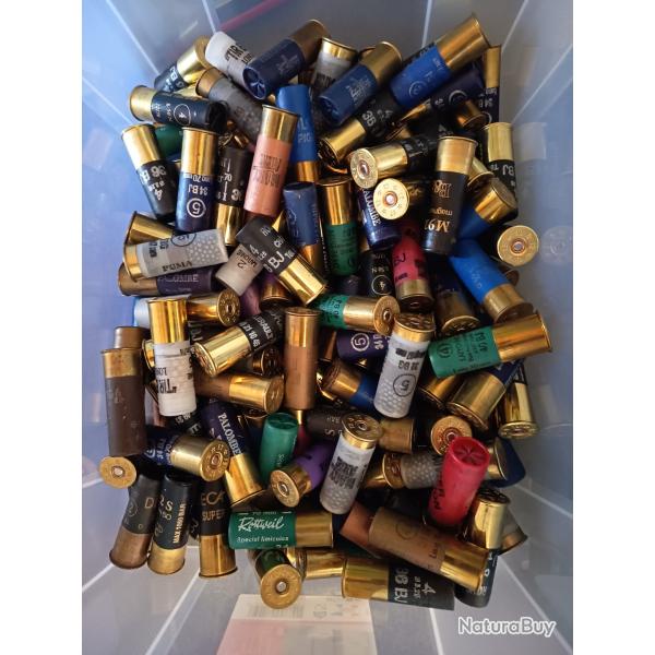 Lot de 150 cartouches de chasse plomb calibre 12.