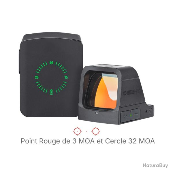 Osight X | Optique Point rouge 3 MOA Cercle 32 MOA Empreinte RMR