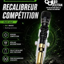 243 W - Recalibreur de collet Comp&eacute;tition Redding - outil seul &agrave; bushing microm&eacute;trique