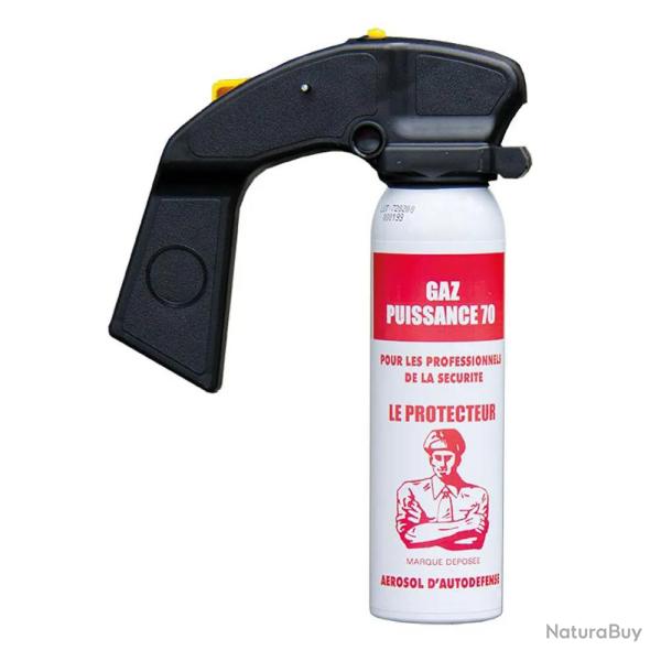 Bombe Lacrymog�ne XI Le Protecteur Gaz CS 100 ml + poign�e