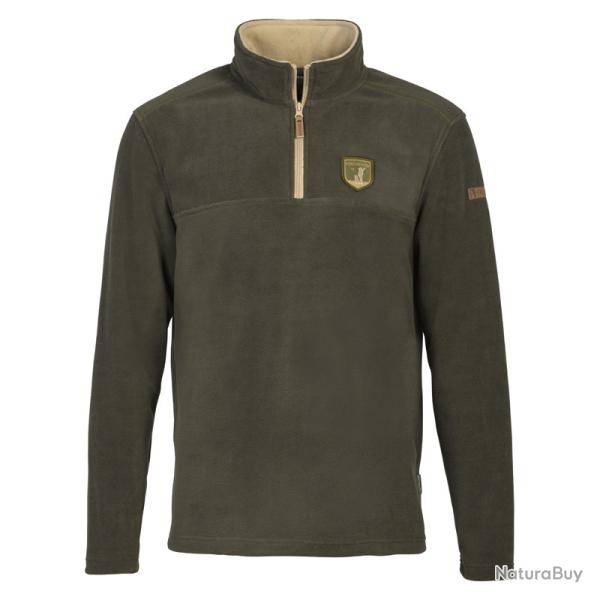 POLO POLAIRE COL ZIPPE PERCUSSION HUSKY KAKI  - TAILLE 3XL