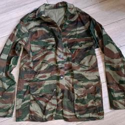 Veste Militaria Camouflage L&eacute;opard (L&eacute;zard) TTA 47 / 52 TAP (Indochine - Alg&eacute;rie) fabrication locale