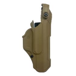 Holster Blackhawk T-Series L3D Arm&eacute;e Fran&ccedil;aise pour Glock 17 Gen5 FR Coyote Glock 17 Gen 5 FR Droiti
