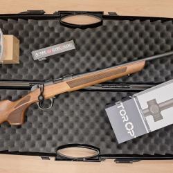 Pack CVA Rimfire CLASSIC 22LR + lunette Vector Optics Hugo 3-12x44 + Rds A-TEC + mallette