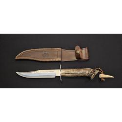 Muela Cazorla CAZ-16 - Couteau de chasse Bowie manche en bois de cerf - MoVa 1.4116