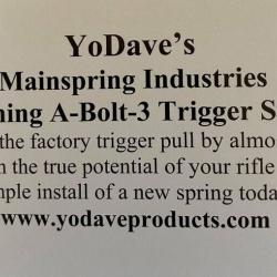 Ressort de d&eacute;tente Yodave - Browning A-Bolt 3