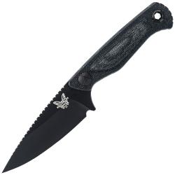 Couteau fixe - Benchmade Dacian Black Etui cuir 203-04
