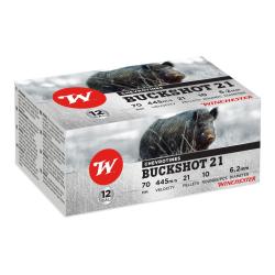 Chevrotines Winchester Buckshot 21 grains calibre 12/70