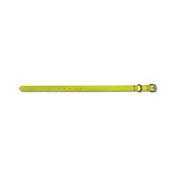 Collier PVC longueur 65 cm largeur 2,5cm - Jaune fluo Ajustable