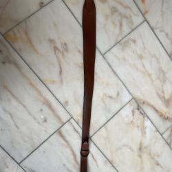 Sangle de chasse r&eacute;glable.cuir marron Rembour&eacute;e souple