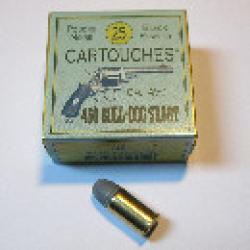 Boite de 25 cartouches 450 Bull Dog  poudre noire Cat&eacute;gorie B