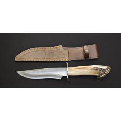 Muela Magnum 17S - Couteau de chasse &agrave; lame fixe 17 cm - Manche en corne de cerf