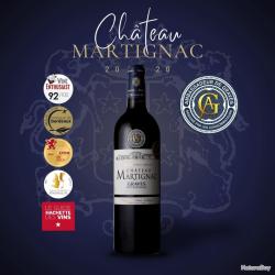 Ch&acirc;teau Martignac 2020 - Ambassadeur de Graves + 3 M&eacute;dailles d'Or - Carton de 6 bouteilles