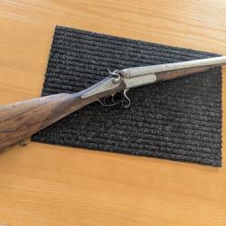 Fusil juxtapos&eacute; a chien canon en Damas artisan fran&ccedil;ais