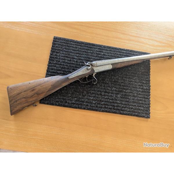 Fusil juxtapos� a chien canon en Damas artisan fran�ais