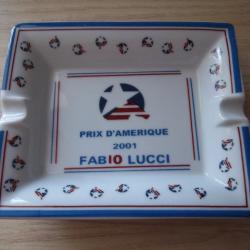 cendrier publicitaire sign&eacute; Fabio LUCCI pour le prix d'Am&eacute;rique 2001