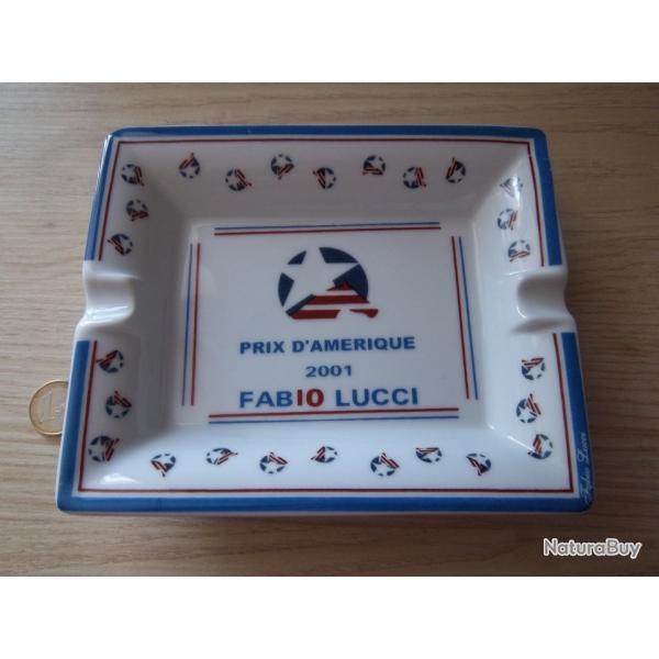 cendrier publicitaire sign� Fabio LUCCI pour le prix d'Am�rique 2001
