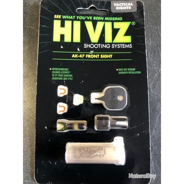 Guidon fibre optique HiViz pour AK47