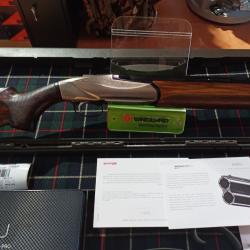 Fusil superpos&eacute; Benelli 828U silver calibre 12/76