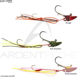 T&ecirc;te plomb&eacute;e EXPLORER TACKLE Rock shallow 7g Noir phospho