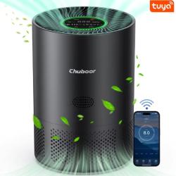 Purificateur d'air Chuboor pour la maison, contre les allergies 360 pieds carr&eacute;s, filtre 3-en-1, HPA