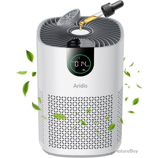 Purificateur d'Air Chambre, Hepa Efficace Contre Le Pollen, Les Allergies, Les Odeurs, 7W Et 3