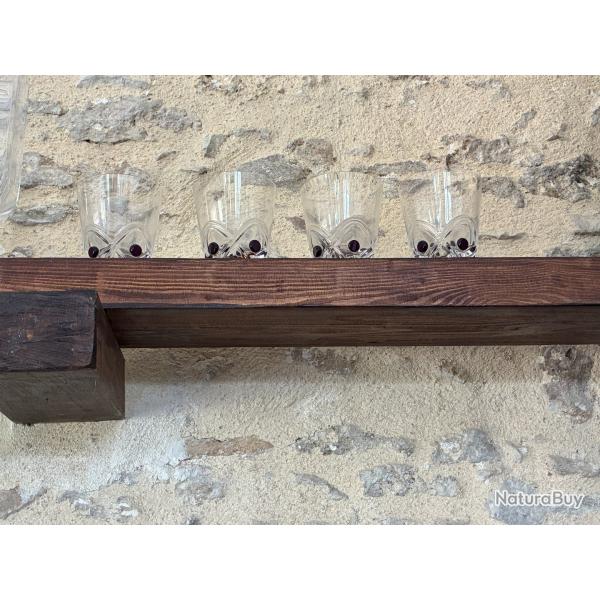 4 verres Whisky  Lalique Floride